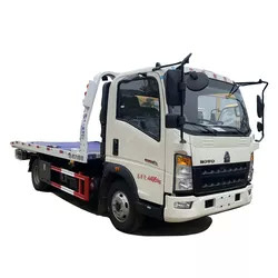 Sinotruk HOWOは背部レッカー車95km/Hの4X2油圧軽量平面レッカー車を転がす