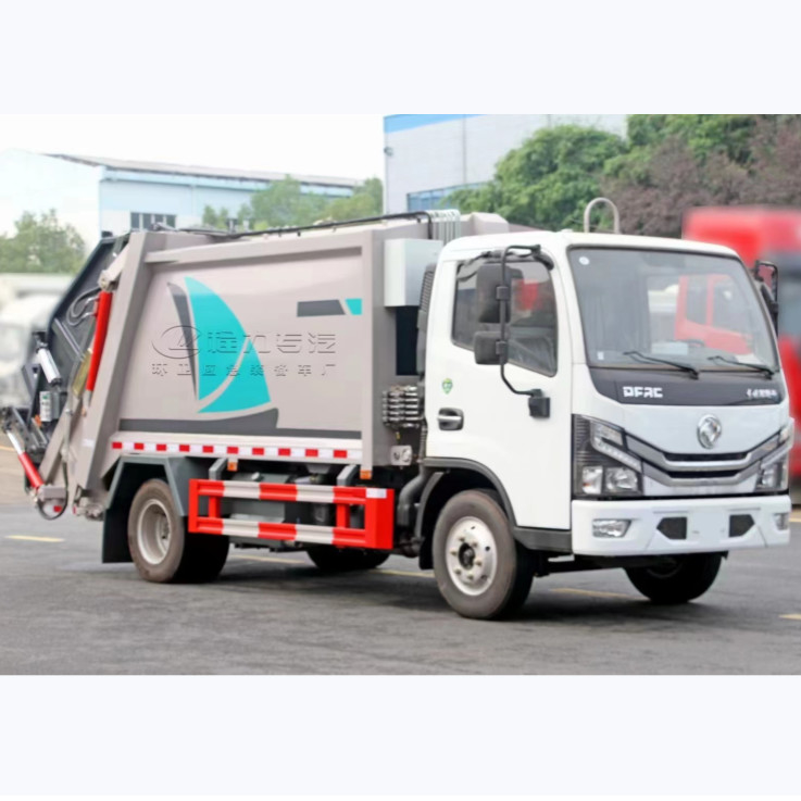 2023年 新型ドンフェン・ミンゴミ収集トラック 販売 7m3 コンパクターゴミ収集トラック