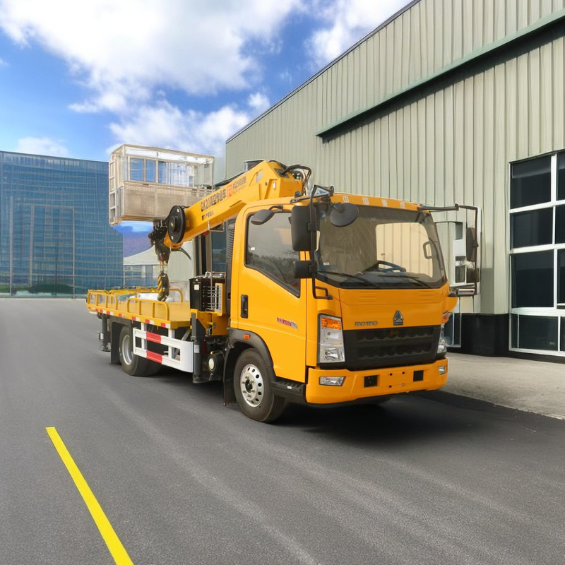 ホウ・シャシ 4×2 ドライブ 21M トラック 搭載 空中作業プラットフォーム 95km/H 200kg 負荷
