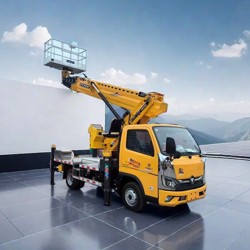 中国 フォトン 4*2 空中作業 トラック 24 メートル 折りたたみ腕 115HP カスタマイズ