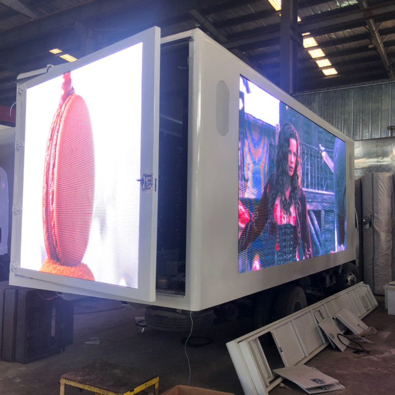 取付けられるトラックのためのカスタマイズされた12ft/14ft/16ft/18ft P4デジタルLEDスクリーン箱