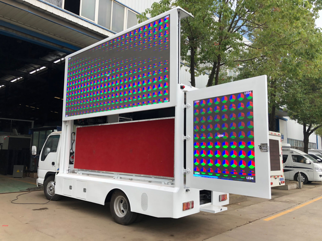 イスズウ LEDディスプレイボックス トラック ピクセルピッチ 8mm モバイル LEDスクリーン 掲示板 トラック広告 トラック販売