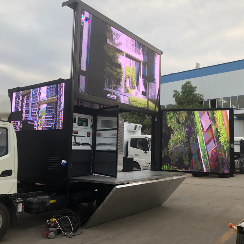 P3 P4 アウトドア 防水 モバイル LED ビデオ トラック / トレーラー / バン モバイル デジタル 広告 LED 掲示板