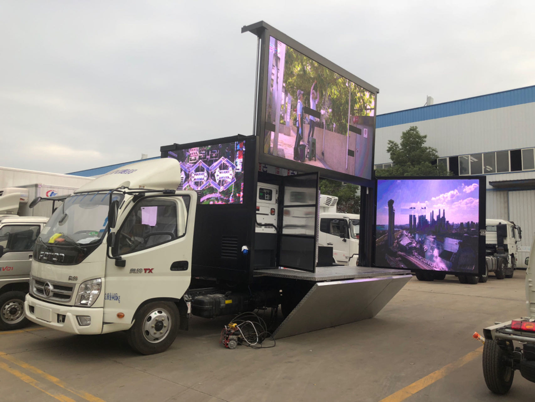 P3 P4 アウトドア 防水 モバイル LED ビデオ トラック / トレーラー / バン モバイル デジタル 広告 LED 掲示板